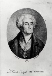 Portræt af grev Joseph de Maistre (1753-1821), indgraveret af Francois le Villain